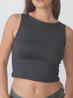 Braless Solid Boat Neck Brami Crop Top -ChicNest Store BNO PDP 0005 KN8.29.2452040