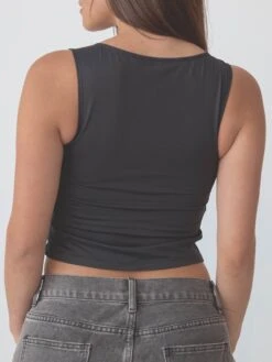 Braless Solid Boat Neck Brami Crop Top -ChicNest Store BNO PDP 0006 KN8.29.2452038