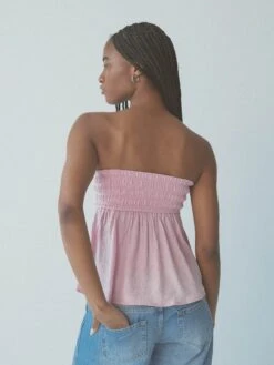 Flowy Tube Top Brami -ChicNest Store Braless Sundays 0001 KN Flowy Tube Top Brami Pink 3
