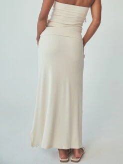 Ribbed Fold Over Maxi Skirt 11 Ribbed Fold Over Maxi Skirt -ChicNest Store DB 0009 Ribbed Fold Over Skirt Cream 3 jpg