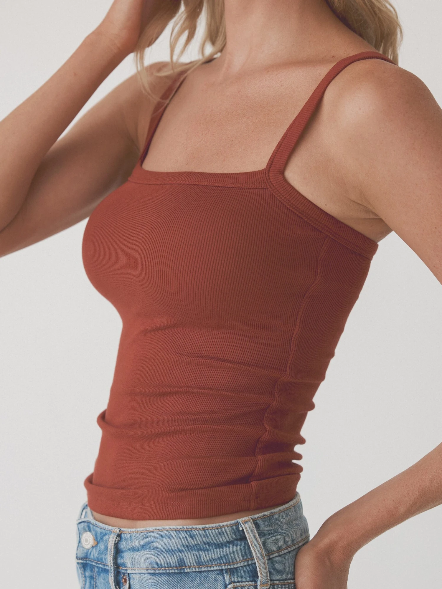 Ribbed Square Neck Brami 7 Ribbed Square Neck Brami - Image 5