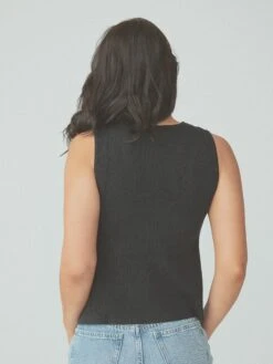 Knit High Neck Brami -ChicNest Store Knitted High Neck Brami Black 3