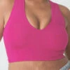 V-Neck Brami -ChicNest Store VNeckCrop Magenta v2 4