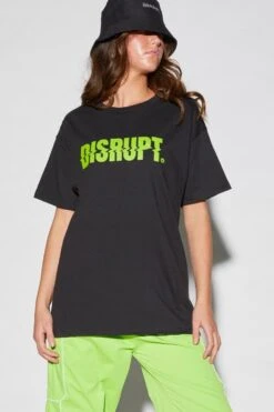 Dare To Disrupt Tee -ChicNest Store dare to disrupt tee jojax black lime ymyl 840566